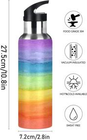 img 3 attached to Colorful Rainbow Insulated Stainless Thermos