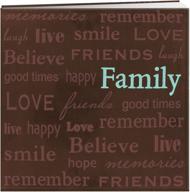 📸 pioneer 12x12 text faux suede scrapbook: perfect for preserving family memories logo