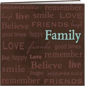 img 2 attached to 📸 Pioneer 12x12 Text Faux Suede Scrapbook: Perfect for Preserving Family Memories