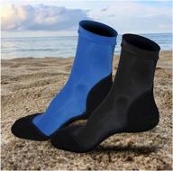 🏐 optimal waterproof neoprene sand beach volleyball soccer fin socks - set of 2 pairs logo