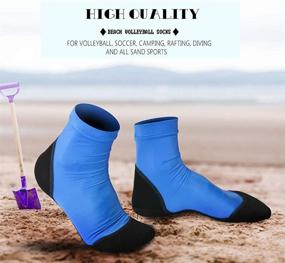 img 2 attached to 🏐 Optimal Waterproof Neoprene Sand Beach Volleyball Soccer Fin Socks - Set of 2 Pairs