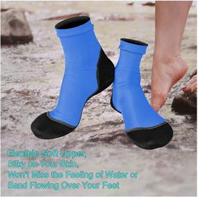 img 1 attached to 🏐 Optimal Waterproof Neoprene Sand Beach Volleyball Soccer Fin Socks - Set of 2 Pairs