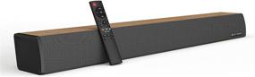img 4 attached to 🔊 2021 Sound Bar: BESTISAN 2.0 Channel Soundbar for TV with Deep Bass, 3 Equalizer Modes, Wired/Wireless Bluetooth 5.0 TV Speaker (24-Inch, Optical/Coaxial/Aux Connection)