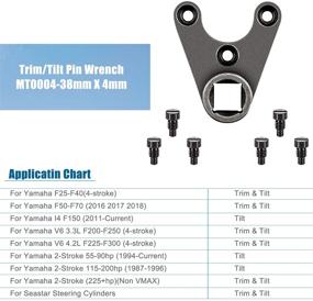 img 1 attached to 🛠️ Seastar Steering Cylinder Trim/Tilt Pin Wrench MT0004-38mm X 4mm (YB-06175-2B): Ideal for 4 Stroke Yamaha V6 Engines