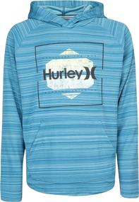 img 2 attached to 👕 Heather Boys' Clothing: Hurley Sleeve Hooded T Shirt - The Perfect Blend of Style and Comfort