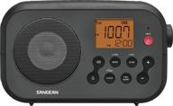 sangean pr-d12 - digital tuning portable radio with am/fm noaa weather alert logo