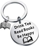 feelmem keychain literature jewelry bookworm logo