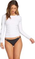 👚 volcom simply sleeve rashguard: stylish women's clothing and swimwear logo