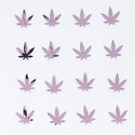 confetti marijuana leaf pink retail logo