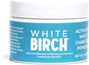 img 1 attached to 🦷 Pure White Birch Activated Charcoal Powder - Advanced Teeth Whitening Formula - Natural & Fluoride-Free Oral Care (Charcoal Powder)