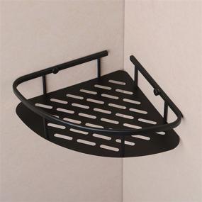 img 1 attached to 🛁 Oil Rubbed Bronze Wall Mount Corner Holder Bathroom Shower Storage Caddy Shelf by Hiendure