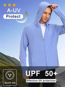 img 2 attached to Mens UPF Protection Hoodie Shirts Sleeve Hiking Fishing UV Shirts Outdoor Performance