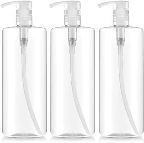 img 4 attached to Shampoo Bottles BPA FREE Plastic Cylinder Travel Accessories