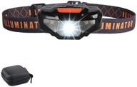 🔦 cosoos waterproof led headlamp flashlight with carrying case - lightweight head lamp for camping, running, reading - no aa battery required логотип