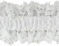 🎀 ima organza ruffle elastic trim, white - expo international ir8055wh-10 - 10 yards logo