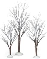 🎄 department 56 snow village first frost trees: set of 3 - beautiful and detailed christmas decorations logo