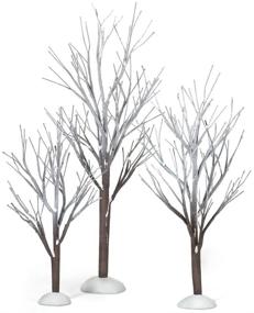 img 1 attached to 🎄 Department 56 Snow Village First Frost Trees: Set of 3 - Beautiful and Detailed Christmas Decorations