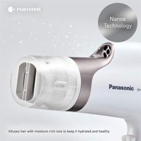 img 1 attached to 💇 Фен Panasonic Nanoe Salon EH-NA67-W (белый) с осциллирующим соплом QuickDry, насадкой для распыления, насадкой-концентратором и 3 режимами скорости и температуры; облегчает укладку и способствует здоровью волос.