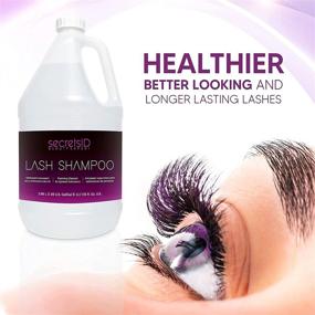 img 1 attached to 🧴 SecretsID Lash Shampoo: Effective Professional Eyelash Extension Cleanser in Bulk 1 Gallon - Fragrance-Free Formula for Salon-Grade Face and Eye Makeup Remover