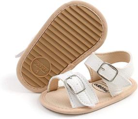 img 1 attached to 👟 Adjustable Breathable Anti-Slip Boys' Sandals - HsdsBebe Slippers