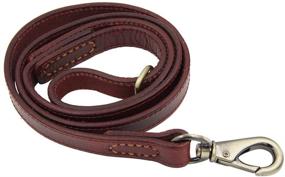 img 1 attached to 🐾 Moonpet Premium Heavy Duty 4ft x 0.8'' Genuine Full Grain Leather Dog Training Leash - Soft, Extra Strong, and Durable - Ideal for Medium to X-Large Dogs for Walking and Running