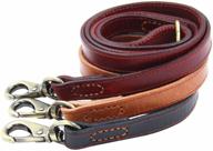 🐾 moonpet premium heavy duty 4ft x 0.8'' genuine full grain leather dog training leash - soft, extra strong, and durable - ideal for medium to x-large dogs for walking and running logo