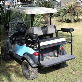 img 2 attached to 🏌️ Enhance Your Golf Cart's Comfort with the 9.99WORLD MALL 2 Pack Rear Seat Kit Arm Rests and Cup Holder