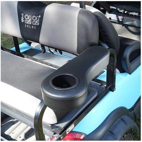 img 3 attached to 🏌️ Enhance Your Golf Cart's Comfort with the 9.99WORLD MALL 2 Pack Rear Seat Kit Arm Rests and Cup Holder