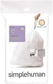 img 3 attached to 🗑️ Simplehuman Code Q Custom Fit Drawstring Trash Bags, 50-65L / 13-17 Gallon, 12 Refill Packs (240 Count), Enhanced SEO