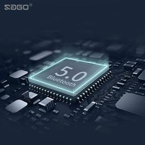 img 1 attached to 🎧 SZSAGO W5s Bluetooth 5.0 Беспроводные наушники - наушники True Wireless для iPhone/Samsung, водонепроницаемые наушники IPX7 с металлическим чехлом для зарядки через USB C для дома, офиса и работы (серый)