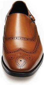 img 2 attached to 👞 FRASOICUS Authentic Leather Wingtip Boots - 10 Inch