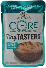 img 2 attached to 🐱 Wellness CORE Tiny Tasters Grain Free Cat Food Sampler Bundle - 4 Flavors, 8 Pouches and 2 Toys: Chicken Beef, Tuna Salmon, Chicken Turkey, Duck - 1.75 Ounces Each