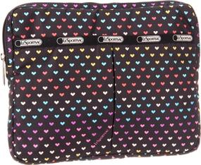 img 4 attached to LeSportsac Reader Sleeve Laptop Heartbeat Travel Accessories in Cosmetic Cases
