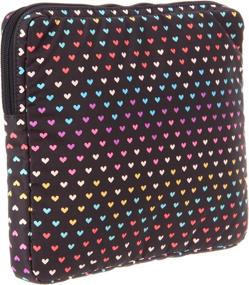 img 3 attached to LeSportsac Reader Sleeve Laptop Heartbeat Travel Accessories in Cosmetic Cases
