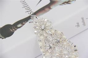 img 1 attached to 💎 Trlyc Authentic Crystal Rhinestone Trim: Perfect for Rhinestone Appliques, Headbands, Belts, Bridal Sashes, and Wedding Garters