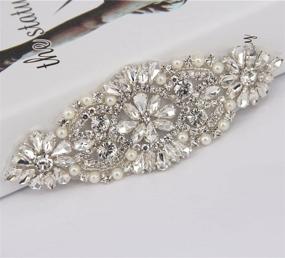 img 4 attached to 💎 Trlyc Authentic Crystal Rhinestone Trim: Perfect for Rhinestone Appliques, Headbands, Belts, Bridal Sashes, and Wedding Garters