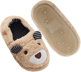 img 1 attached to Adorable Beeliss Toddler Boys Cartoon Puppy Crochet Slippers - Comfortable and Stylish Shoes for your Little One