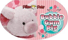 img 1 attached to 🐷 Pillow Pets Sweet Scented Bubble Gum Piggy Plush Toy - Pink, Stuffed Animal Pig Companions for Kids