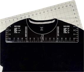 img 4 attached to 👕 T-Shirt Alignment Ruler: Tools for Perfectly Aligning Sublimation Designs, Vinyl, and Sublimation Size Chart Ruler Guide for Clothing Shops