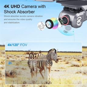 img 3 attached to SANROCK B5W GPS Drones with 4K UHD Camera for Adults Kids Beginners, Quadcopter - Brushless Motor, 5GHz FPV Transmission, Auto Return Home, Extended Control Range