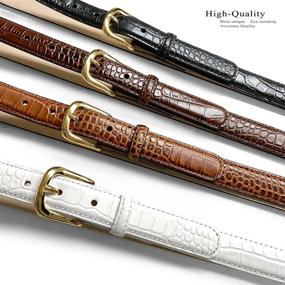 img 2 attached to Joseph Buckle Designer Leather Alligator Men's Accessories for Belts