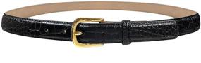 img 4 attached to Joseph Buckle Designer Leather Alligator Men's Accessories for Belts