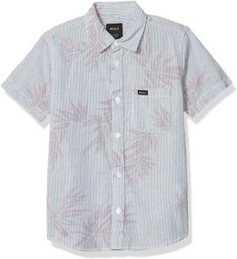 img 2 attached to 👕 RVCA Boys' Richmond Short Sleeve Woven Button Front Shirt - Stylish and Versatile Kids' Shirt