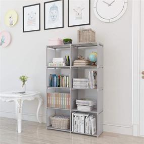 img 3 attached to 📚 Rerii Bedroom Storage Shelves: Compact Closet Organizer Shelf, Storage Cubes, and Small Bookshelf for Limited Spaces