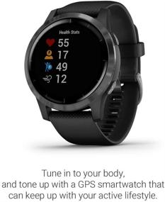 img 2 attached to Garmin 010-02174-01 Vivoactive 4: GPS Smartwatch with Music, Body Energy Monitoring, and More