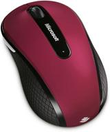 💎 microsoft wireless mobile mouse 4000 special edition - ruby pink: enhanced mobility for an elegant touch logo
