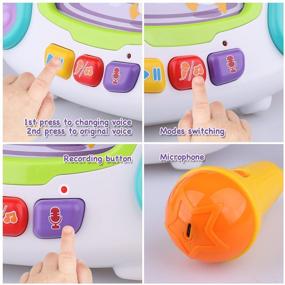 img 2 attached to 🎤 Kidpal Music Toys: Karaoke Jukebox with Microphone for Toddlers - Musical Fun for 2-4 Year Old Boys and Girls, Singing Recording & Voice Changing - Perfect Xmas Gift