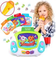 🎤 kidpal музыкальные игрушки: караоке джюкбокс с микрофоном для малышей - музыкальное веселье для мальчиков и девочек 2-4 лет, пение, запись и изменение голоса - идеальный подарок на рождество. логотип