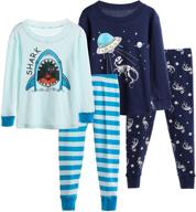 🦖 loktarc dinosaur print pajamas sleepwear set for boys' clothing logo