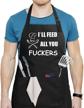 funny apron pockets adjustable strap kitchen & dining logo